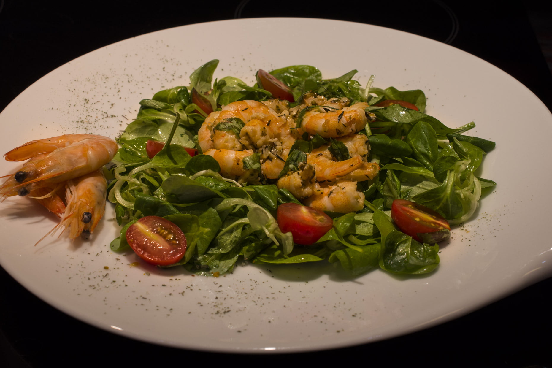 Letnja salata sa račićima (shrimps)