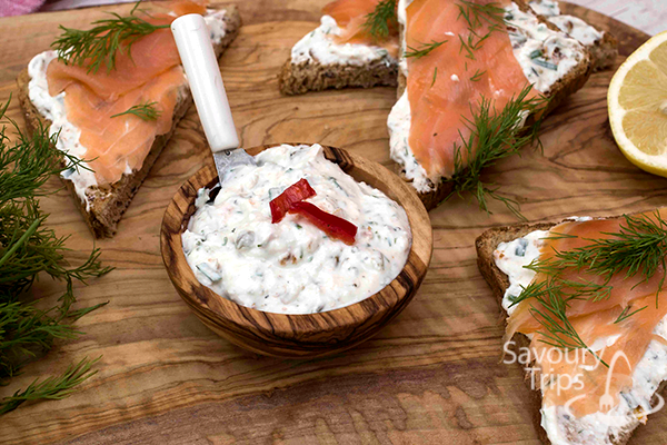 salmon with cheese