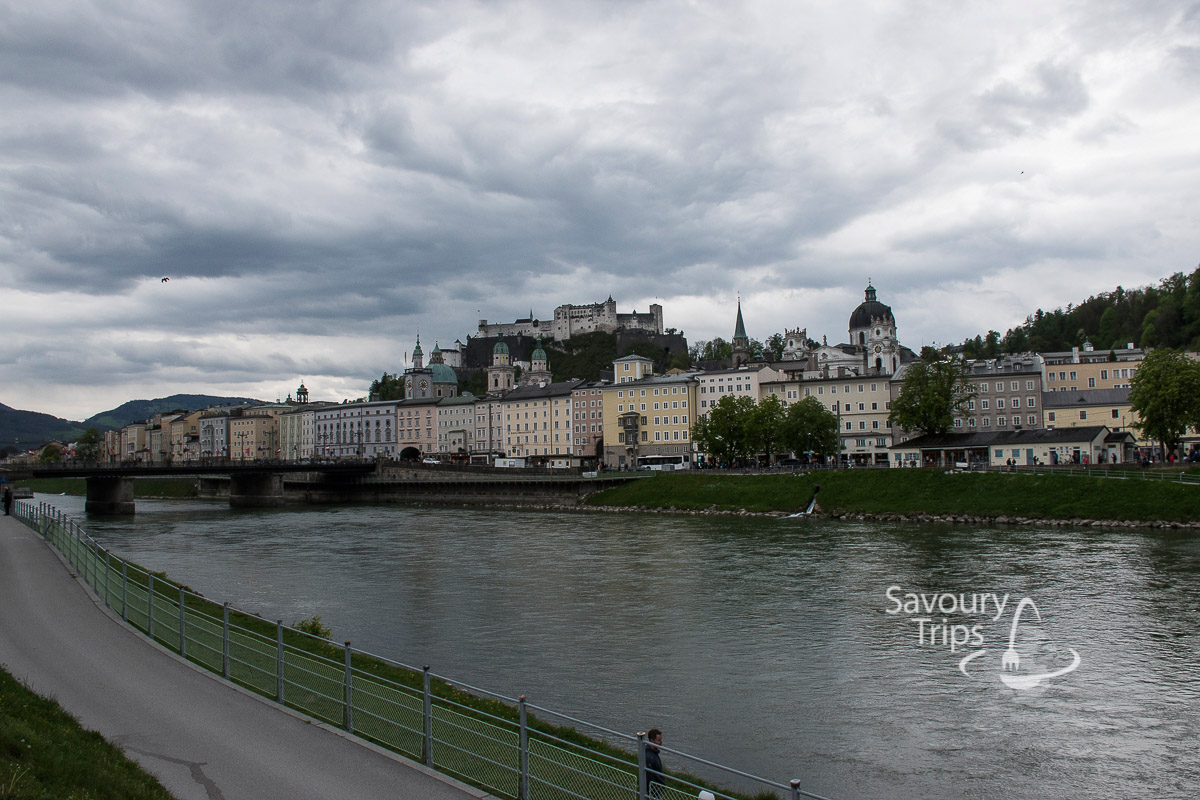 Salzburg Austria reka Salzach/Salzach River