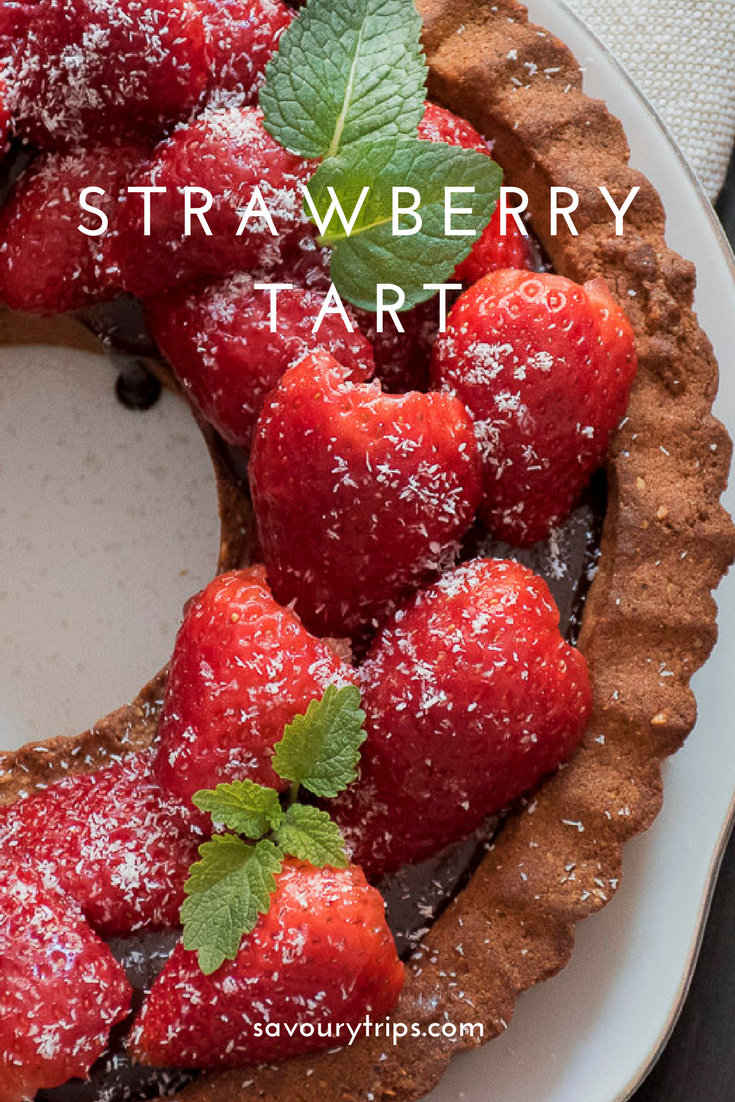 Recipe for Strawberry Tart with chocolate