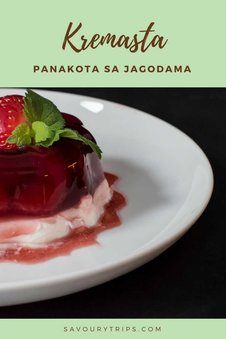 Panakota recept sa jagodama/ Pannacotta Recipe with strawberries