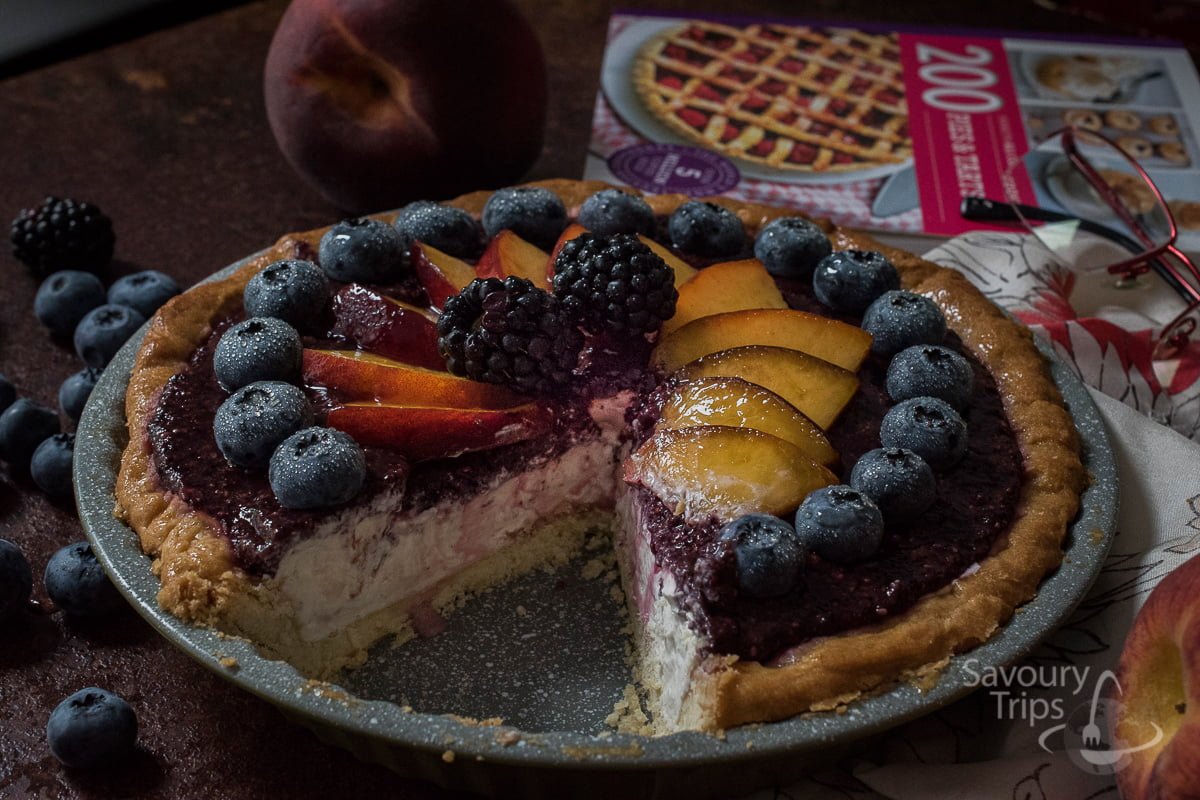 Easy Cheesecake recipe with blueberry and chia seeds - Savoury Trips